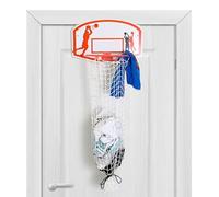 Bundaloo Cesta de baloncesto para ropa sucia, para colgar sobre la puerta, 2 en 1, aro de baloncesto o cesta de lavandería, decoración de habitación de niños y niñas, regalo divertido
