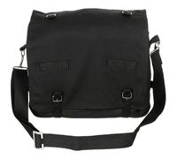 Bundeswehr Bolso Del Ejército Grande Negro de Hombro Compras Maletín Escuela