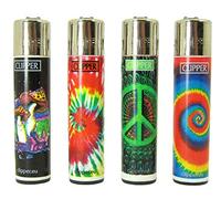 Bundle - 4 ITEMS - Clipper Mechero Tie Dye "" colección de viaje