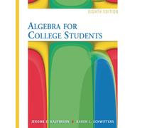 Bundle: Algebra for College Students (with Interactive Video Skillbuilder CD-ROM and iLrnâ„¢ Student Tutorial Printed Access Card), 8th + Enhanced ... Access Card for One Term Math and Science