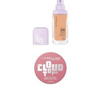 Bundle Base de Maquillaje, Hasta 30H, Acabado Mate Luminoso, Lumi Matte, Tono 115 + Dream Cloudtopia - Colorete Mousse Multiusos (Blush) para Mejillas y Labios, Larga Duración 14h, Tono: 08