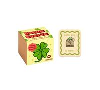 Bundle Buena Suerte - Kit Cultivo Trébol 4 Hojas Oxalis Deppei y Pin Good Luck de Madera | Kit con Bulbo, Sustrato y Maceta | Regalo Original para Desear Suerte y Prosperidad | Resetea
