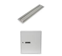 Bundle de Amig Buzón Recogecartas para Cartas DIN A4 + Bocacartas INOX Mod. 2 para Puertas o Pared