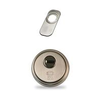 Bundle de Amig Escudo de Seguridad Mod. 30 - Ø65 mm + Embellecedor para Cerradura 165 × 74 mm Acero Inoxidable