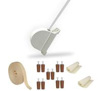 Bundle de Amig Kit para Persianas Enrollables: Recogedor Exterior Abatible + Cinta para Persiana 20 mm x 6 m + Pack 10 Topes para Persiana + Aislante Térmico para Caja de Persiana