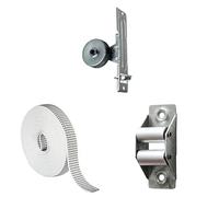 Bundle de Amig Recogedor Metálico Empotrado para Persiana Compatible con Cintas hasta 22 mm + Cinta para Persianas Enrollables 20 mm x 6 m + Guía de Acero con Rodillos de Aluminio para Recogedor