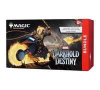 Bundle de Magic: The Gathering | Marvel: Destino del Darkhold | 9 sobres de ampliación, 30 tierras, 1 carta promocional mítica foil + accesorios exclusivos (Versión en Inglés)