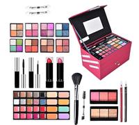 Bundle de maquillaje - Kits de herramientas cosméticas profesionales | Kit completo de conjuntos de maquillaje | Cepillos y accesorios de | Caso de viaje portátil | Adecuado para principi