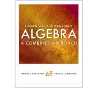Bundle: Elementary and Intermediate Algebra: A Combined Approach, 6th + Mathematics CourseMate with eBook Printed Access Card