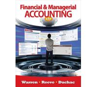 Bundle: Financial & Managerial Accounting, 11th + Working Papers, Chapters 1-15 + Working Papers, Chapters 16-27