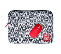Bundle Funda Sleeve para Portátil de 13 y 14 pulgadas Smile Kimono de Neopreno estampado Japonés Seigaiha 112008140199