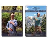 Bundle: Lee Holden Qigong DVDs: Qi Gong para pulmones saludables, mejor respiración Qi Gong DVD, y Qi Gong para brazos y manos 2-DVD (YMAA) **BestSeller** (túnel carpiano)