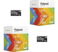 Bundle of Polaroid GO Instant Color Film for The Polaroid GO Camera - 2 Double Packs with Cloths (32 Photos)