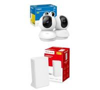 Bundle of Tapo TP-Link C210(2-Pack) - Cámara IP WiFi 360° Cámara de Vigilancia 2K (3MP) + [Nuevo 2024] Mercusys MB130-4G - Router 4G SIM, LTE CAT4, Wi-Fi AC1200, Compatible con Todos los operadores