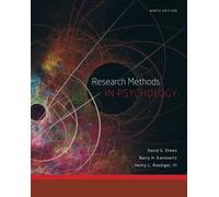 Bundle: Research Methods in Psychology, 9th + WebTutorâ„ ToolBox for Blackboard Printed Access Card