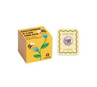 Bundle Salvemos a las Abejas - Kit Cultivo Flores Melíferas y Pin Save The Bees de Madera | Bomba de Semillas Polinizadores | Regalo Original Educativo para Amantes de la Naturaleza | Resetea