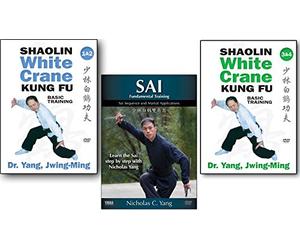 Bundle: Shaolin White Crane Kung Fu and Sai 3-DVD set (YMAA) Dr Yang, Jwing-Ming and Nicholas Yang