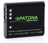 PATONA Li-90B Li-92B y DB-110 batería (Original 1100mAh) Compatible con Ricoh Theta X GR III - Olympus XZ-2 Tough TG-1 TG-2 TG-3 TG-4 TG-5 TG-6 TG-7 SH-50 SH-60 SP-100 EE SH-1 SH-2