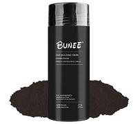 Bunee Fibras Capilares Castaño Oscuro 27.5g - Microfibras Capilares de Algodón en Polvo 100% Natural para Disimular Calvicie y Alopecia al Instante - Fibra Capilar Hombre y Mujer - Hair Fibers