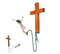 Bungee Jumping Jesús Religious Decoration, Crucifijo Jesucristo Cruz Estatua Estatua de Jesús Crucifijo Bungee Jesús Crucifijo Estatua de Jesús Decoraciones Estatuas Decorativas de Resina Jesús