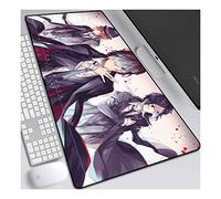 Bungo Stray Dogs Anime Alfombrillas de Ratón - Gaming Mousepad 900x400mm, 3mm Base de Goma Antideslizante, Superfície con Textura Especial, Compatible con ratón láser y óptico, para PC y Laptop, F