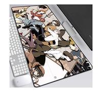 Bungo Stray Dogs Anime Alfombrillas de Ratón - Gaming Mousepad 900x400mm, 3mm Base de Goma Antideslizante, Superfície con Textura Especial, Compatible con ratón láser y óptico, para PC y Laptop, B