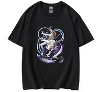 Bungo Stray Dogs Atsushi & Dazai Anime T-Shirt | Unisex Cotton Short Sleeve Casual Top for Men Women Teens-Black||XX_l