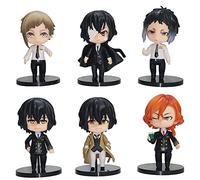 Bungo Stray Dogs Figura Osamu Dazai/Nakajima Atsushi Q Version Set Nakahara Chuuya Doll Toys Ornamento Decoración