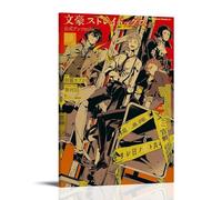 Bungo Stray Dogs- Pósteres impermeables para pared, impresión en casa, a prueba de humedad, fácil de instalar y resistente a la decoloración, estilo marco, 40 x 60 cm