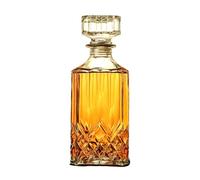 Bunhut Decantador de whisky con tapón geométrico hermético, decantador de licor de 32 onzas, decantador de vidrio, botella de licor diáfano, decantador con tapa hermética para whisky, vodka, bourbon