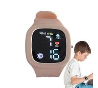 BUNIQ Reloj Digital para niños, Relojes Inteligentes para niños | Relojes de Pulsera Cuadrados con Pantalla LED de Colores | Relojes Digitales multifunción de Silicona, Regalos de cumpleaños