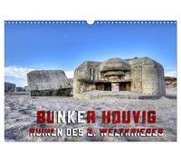 Bunker Houvig (Wandkalender 2026 DIN A3 quer), CALVENDO Monatskalender: Bunker-Ruinen an der Westküste Dänemarks