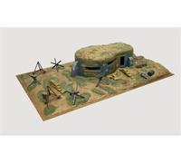 Bunker Y Accesorios WWII Plástico Kit 1:72 Modelo Italeri