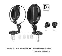 (Bunlde1)Motorcycle Mirror Black Racing Replacement Rear View Mirrors For YAMAHA MT07 MT09 MT10 R1 R3 TMAX 530 TMAX 500 For Tenere 700