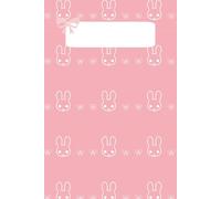 Bunnies & Bows Notebook: Cute Pink Bunny Journal | Wide Ruled, 110 Pages, 6x9 | Coquette Aesthetic, Balletcore, Soft Girl Stationery