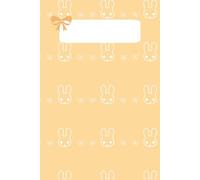 Bunnies & Bows Notebook: Cute Yellow Bunny Journal | Wide Ruled, 110 Pages, 6x9 | Coquette Aesthetic, Balletcore, Soft Girl Stationery