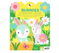 Bunnies Coloring Book + Stickers