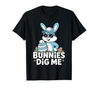 Bunnies Dig Me Easter Holiday 2025 - Regalos para niños y hombres Camiseta