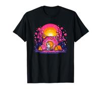 Bunny Adventure Donut Camp Vibes Camiseta