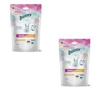 Bunny Antihairball Cracker | Paquete doble | 2 x 100 g | Complemento alimenticio para conejos enanos, cobayas y chinchillas | Ayuda a la eliminación del vello ingerido