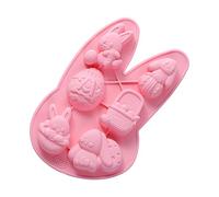 Bunny Baking Mold - Flexible Reusable Silicona, Handmade Silicone Mold, Easter Themed Candy Chocolate Pastry Shape | Suitable for Gummies Cupcakes Fudge Candy Jelly Ice Soap Easter Party
