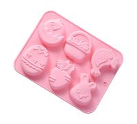 Bunny Baking Mold - Flexible Reutilizable Silicona, Handmade Silicone Mold, Easter Themed Candy Chocolate Pastry Shape | Suitable for Gummies Cupcakes Fudge Candy Jelly Ice Soap Easter Party