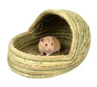 Bunny Bed - Straw Woven Slipper Shape Hatch House, Ferret Beds for Small Animals, Birds, and Cages, Ideal for Coop, Farm, Breeding, and Egg Laying, Comfortable Natural Material, Pet Shelter