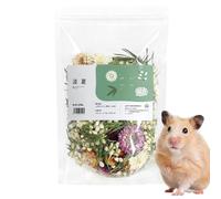 Bunny Bedding - Decoración de jaula de mascotas con flores naturales, control de olores de flores secas, ropa de cama de hámster enano, decoración de hábitat