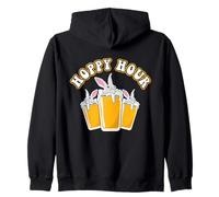 Bunny Beer Lover Feliz Pascua Domingo Huevo Pascua Beber Sudadera con Capucha