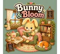 Bunny & Bloom: Bold and Easy Bakery Coloring Book for Adults: 40 Cozy Café and Bakery Coloring Pages Featuring Cute Animal Friends, Sweet Treats, ... Designs (A Bold and Easy Coloring Book)