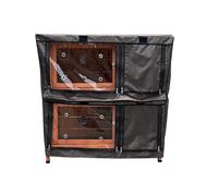 BUNNY BUSINESS Funda de 36 Pulgadas para Adaptarse a Conejos/Conejillos de Indias al Aire Libre, conejeras de Dos Pisos en Las Patas (BB-36-DDL-COVER) Solo Funda sin conejera