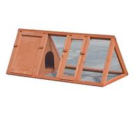 Bunny Business Pet Supplies Apex Run - Conejera con recinto para Conejos/Guinea, correderas Triangulares de 4 pies (Rojo)
