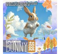 Bunny Cαʅҽɳԃαɾ 2024-2025: 16 Months of The Animal from Sep 2024 to Dec 2025,Square 8.5 x 8.5 Inches Gift For Organizing & Planning