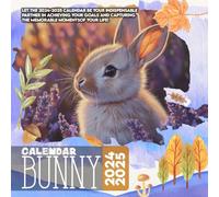 Bunny Cαʅҽɳԃαɾ 2024-2025: 16 Months of The Animal from Sep 2024 to Dec 2025,Square 8.5 x 8.5 Inches Gift For Organizing & Planning